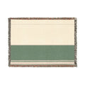 Grove Throw — Warm White · Olive · Sand