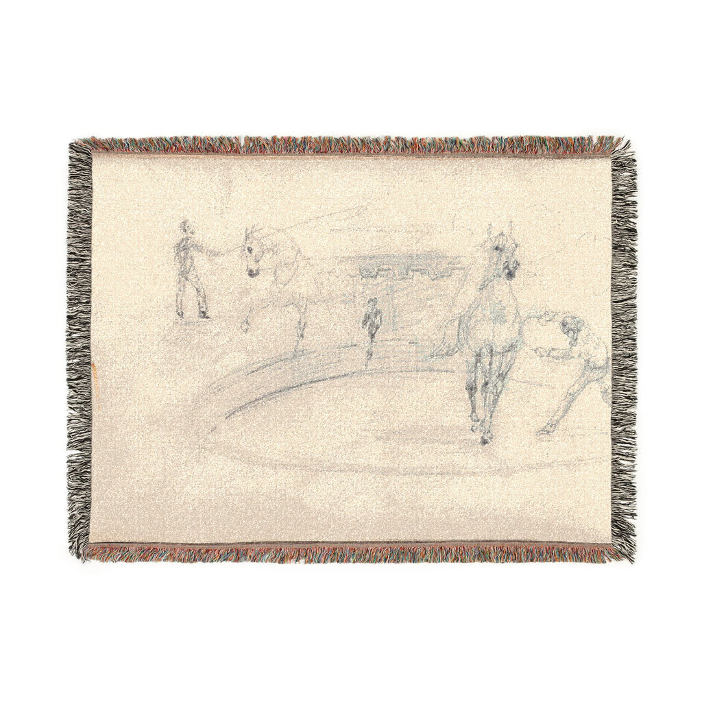 Henri de Toulouse-Lautrec - Sketchbook, 1880 | Woven Tapestry Blanket