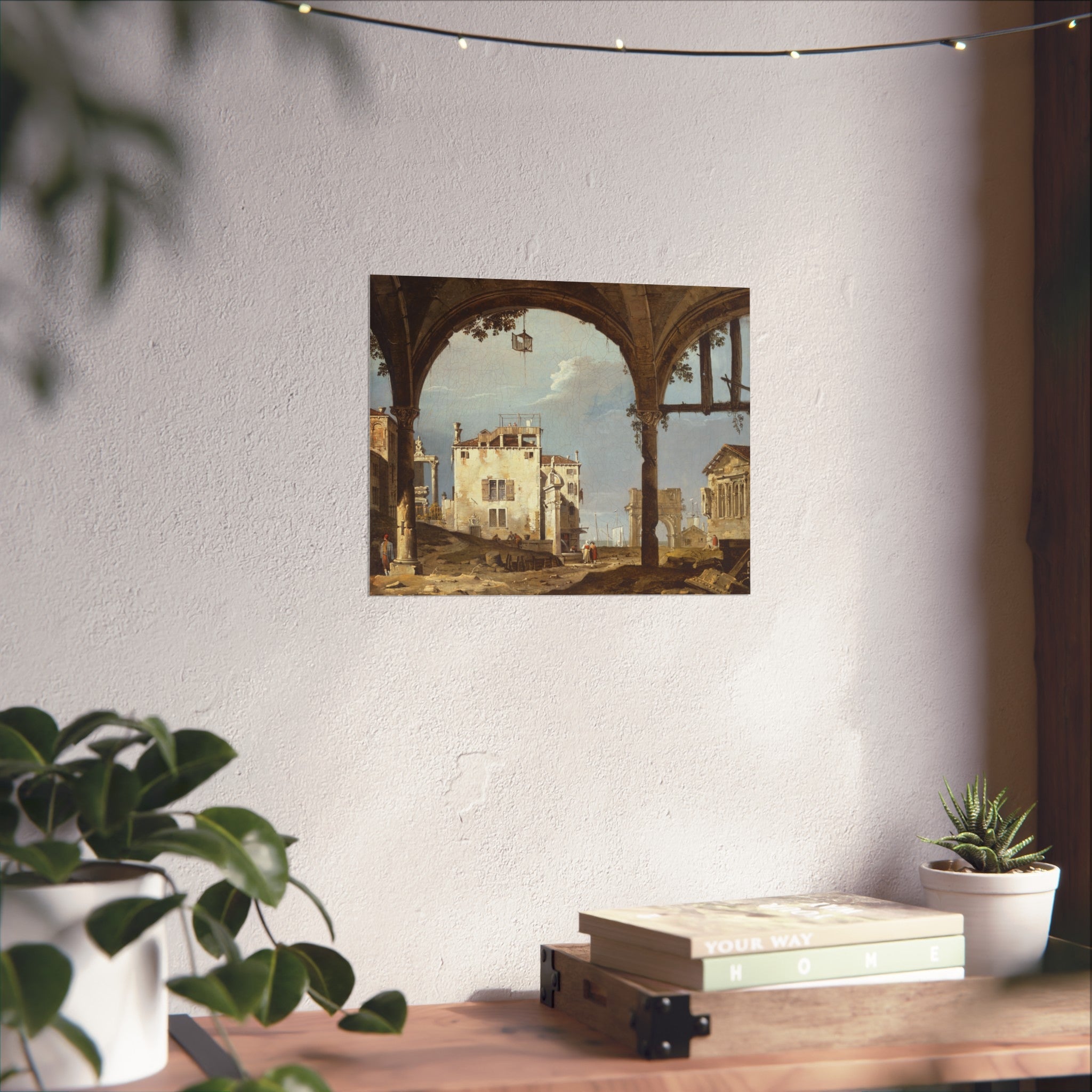 Follower of Canaletto - Portico with a Lantern | Fine Art Poster