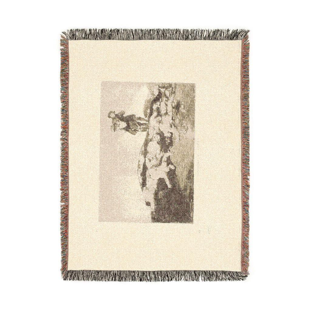 Francisco José de Goya y Lucientes - Bury them and keep quiet, plate 18 from The Disasters of War | Woven Tapestry Blanket