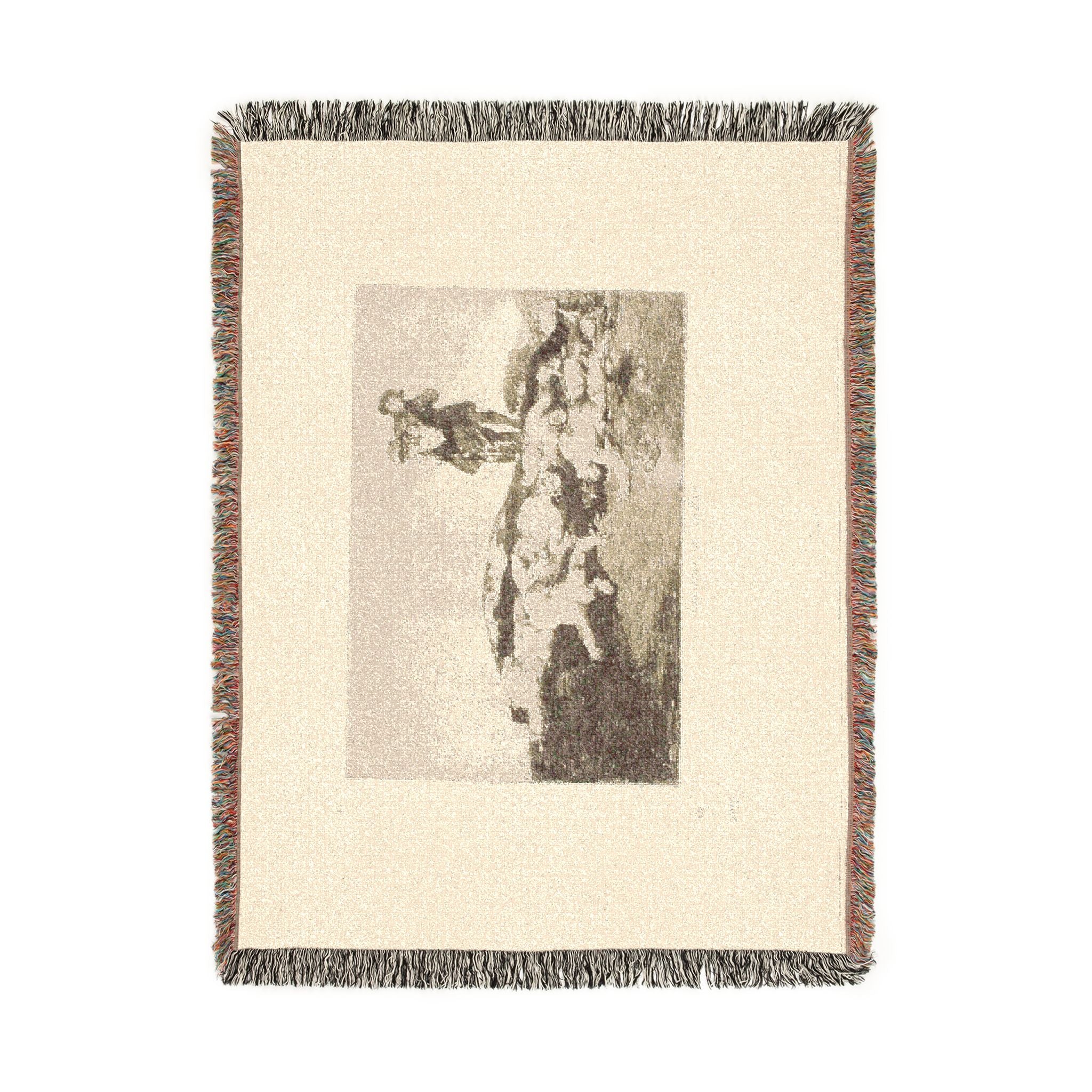 Francisco José de Goya y Lucientes - Bury them and keep quiet, plate 18 from The Disasters of War | Woven Tapestry Blanket