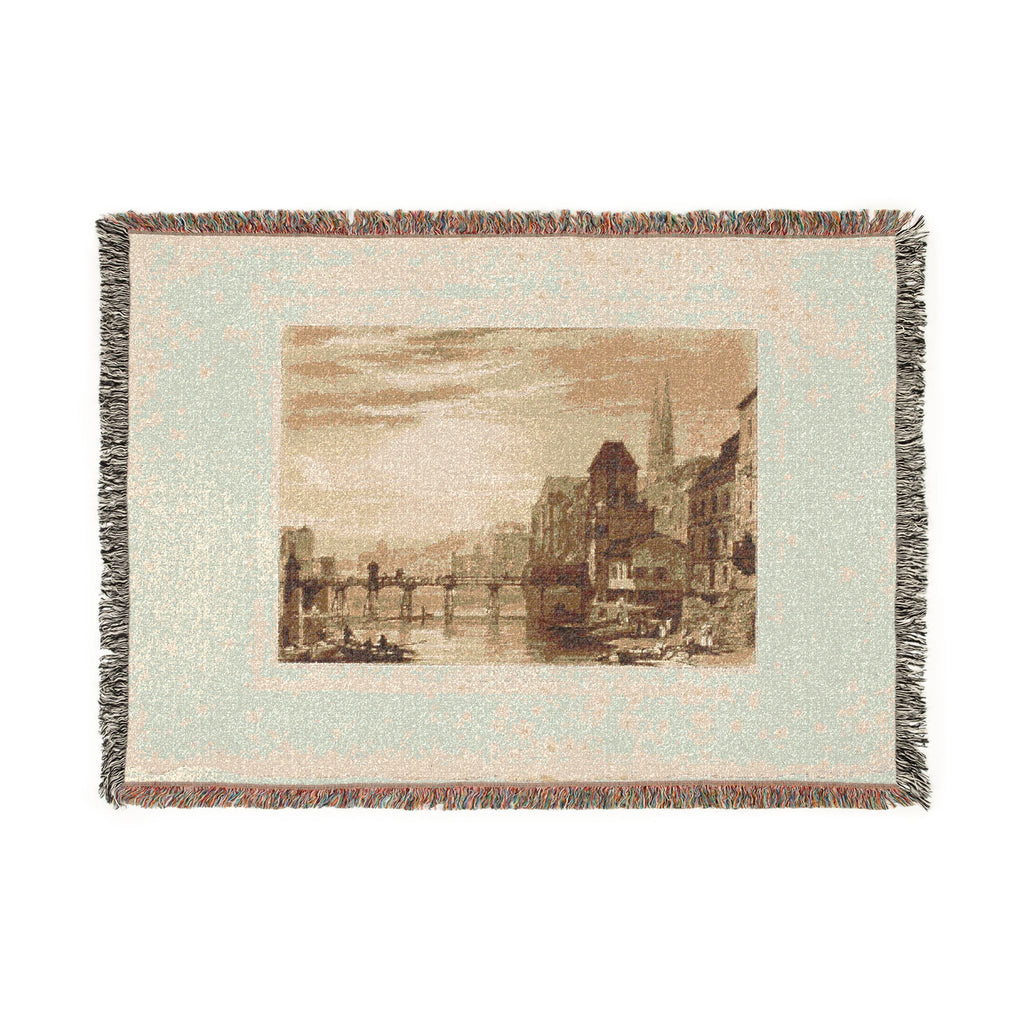 Joseph Mallord William Turner - Basle, plate 5 from Liber Studiorum | Woven Tapestry Blanket
