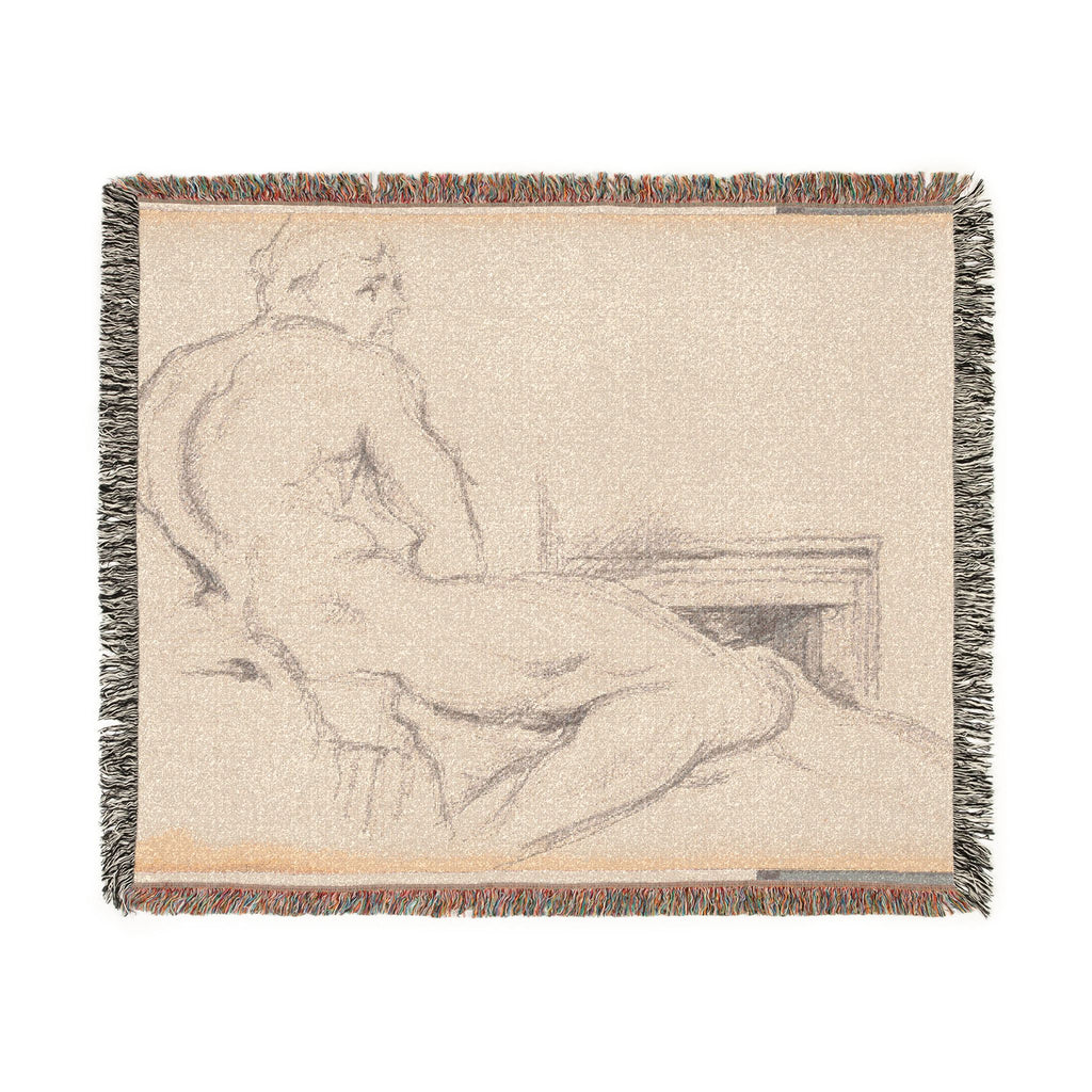 Paul Cezanne - Hercules Resting | Woven Tapestry Blanket