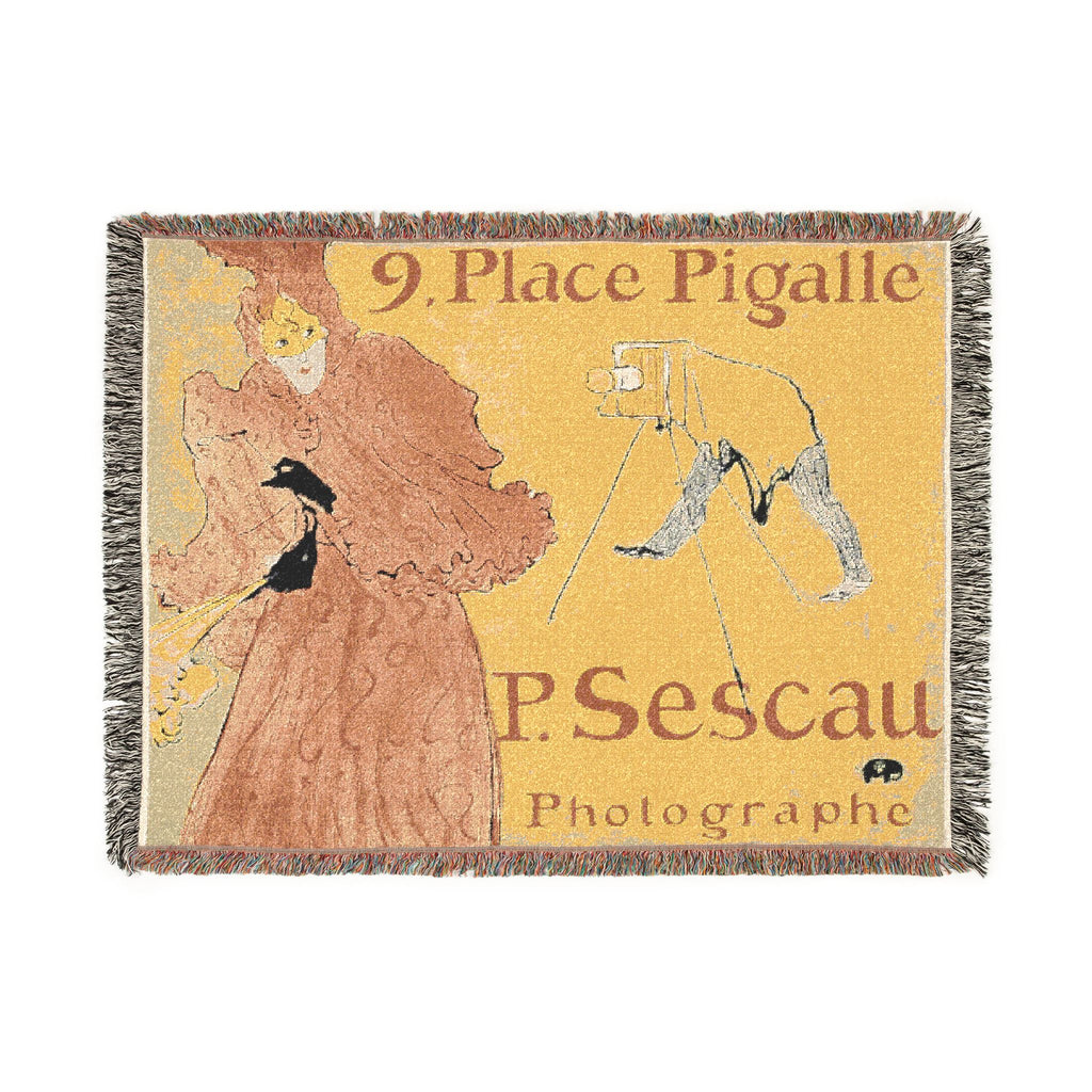 Henri de Toulouse-Lautrec - The Photographer Sescau | Woven Tapestry Blanket