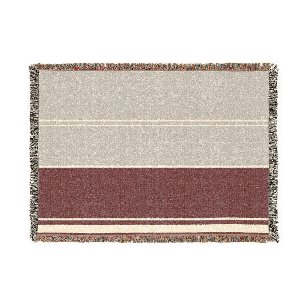 Orchard Throw — Stone · Fig · Warm White