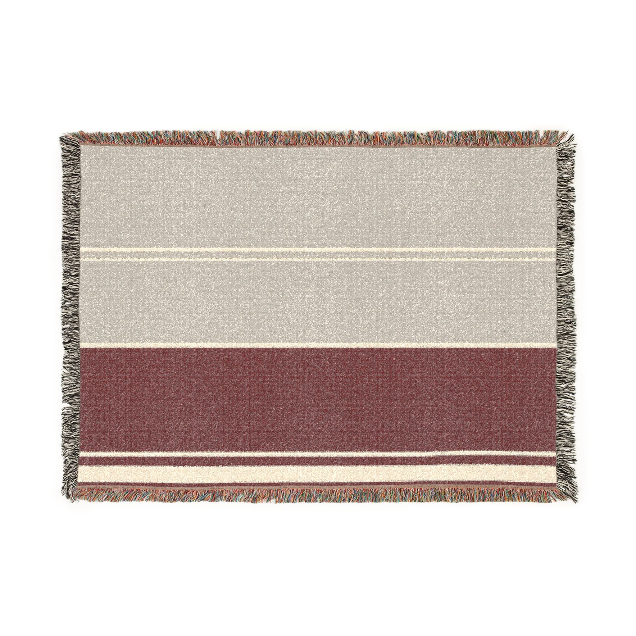 Orchard Throw — Stone · Fig · Warm White