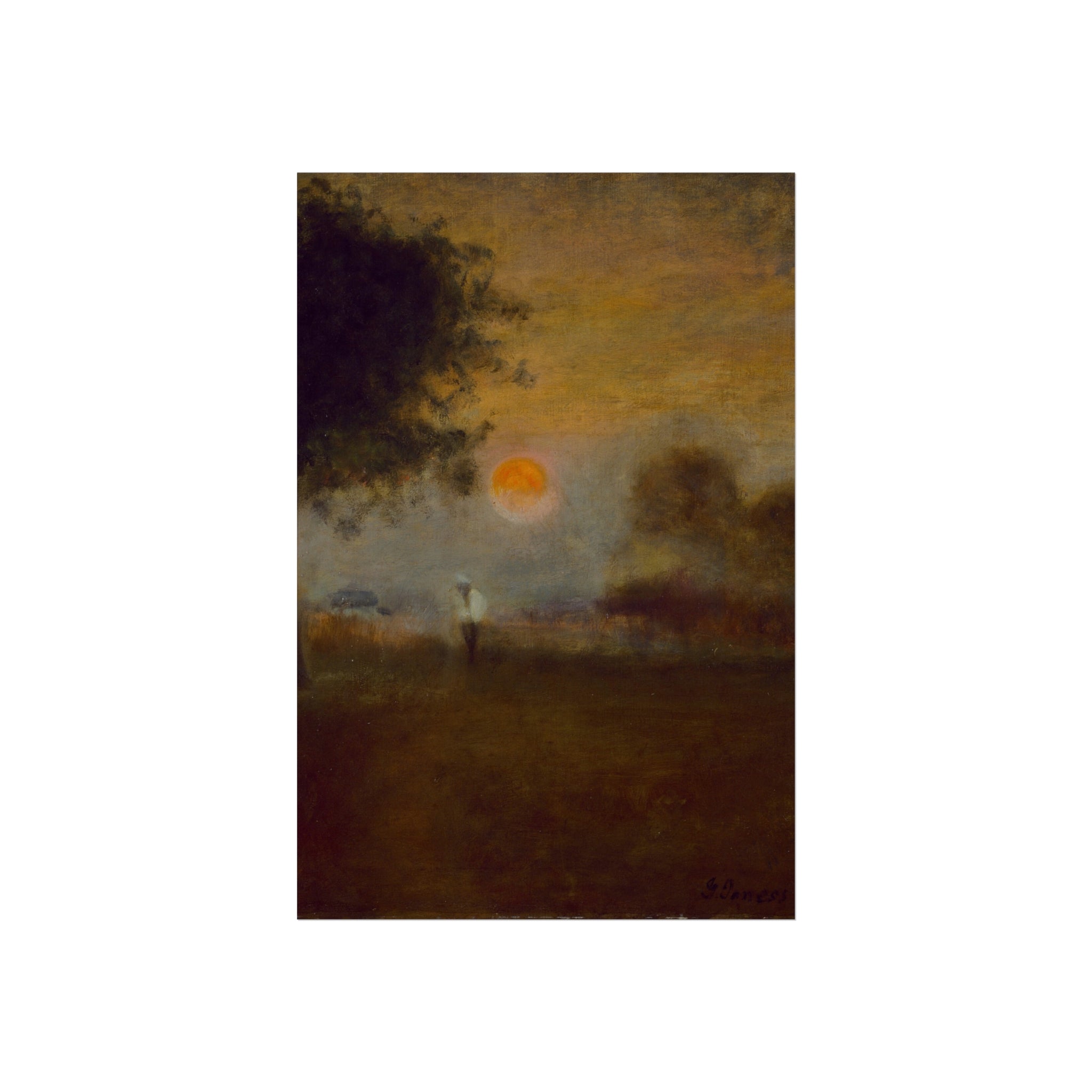 George Inness - Moonrise | Fine Art Poster