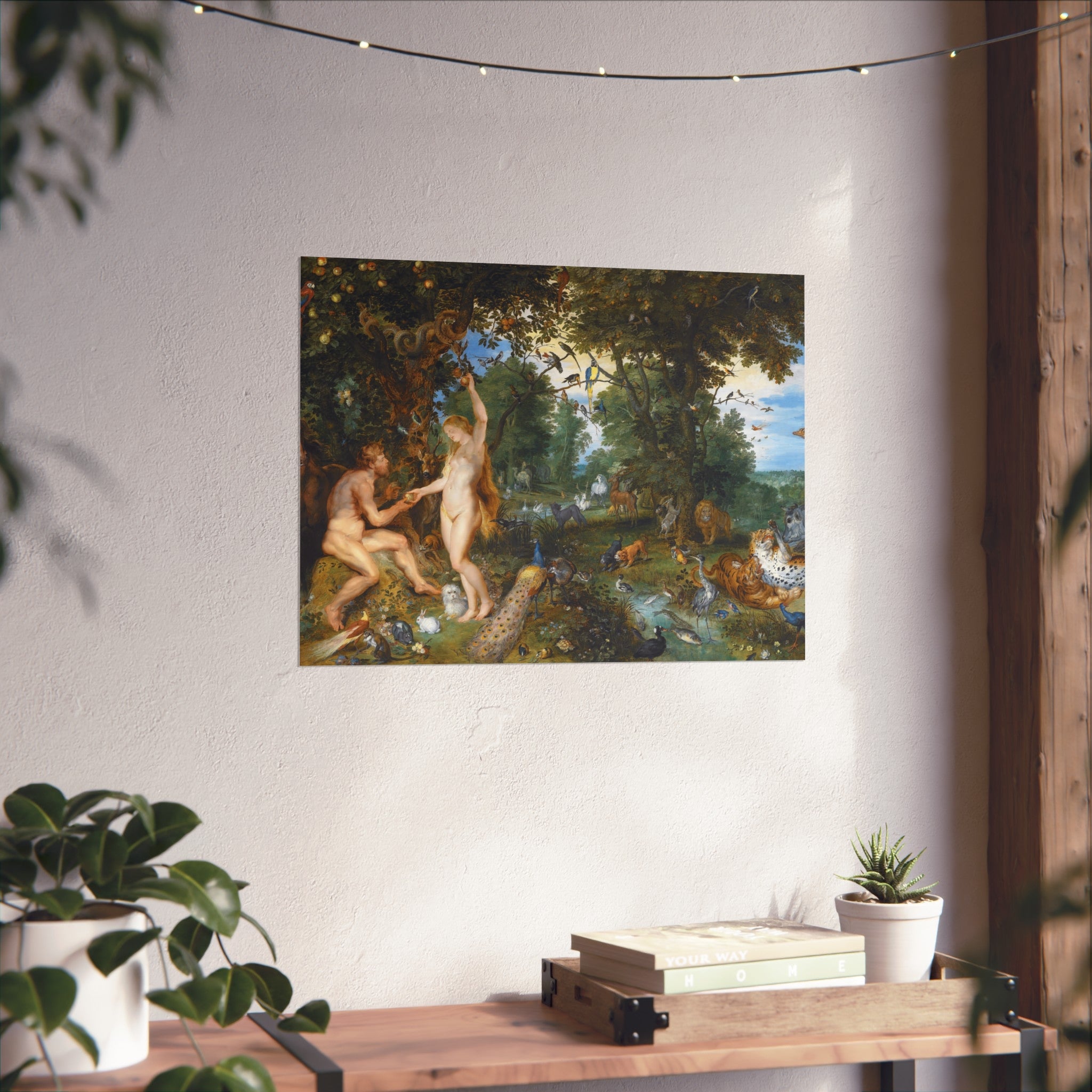 Jan Brueghel de Oude en Peter Paul Rubens - Het aards paradijs met de zondeval van Adam en Eva | Fine Art Poster