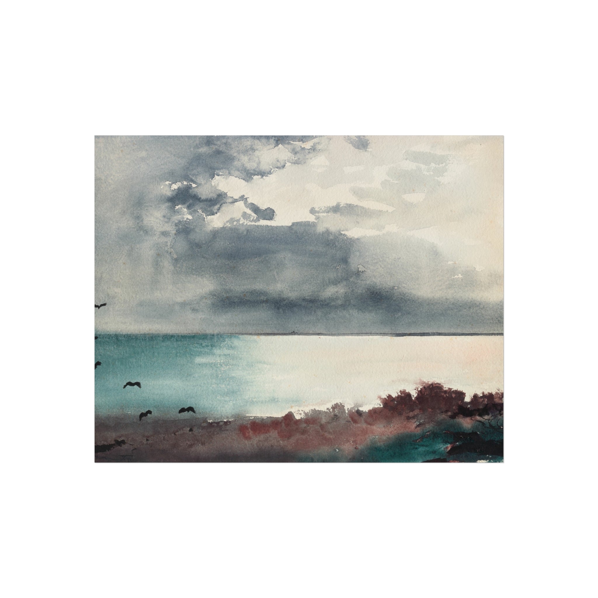 Breaking Storm, Coast of Maine Winslow Homer Fine Art Poster