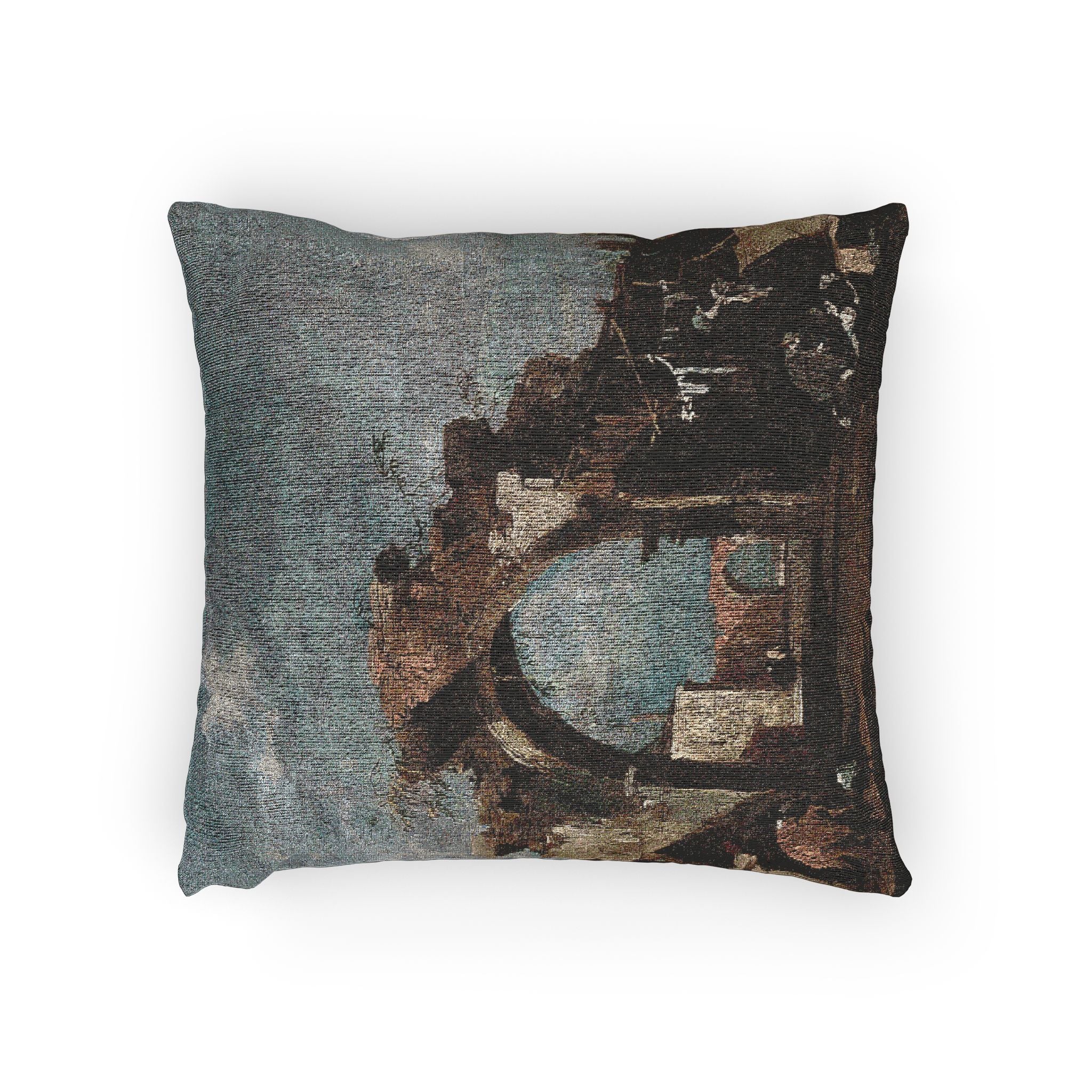 Francesco Guardi - Ruined Archway | Woven Pillow