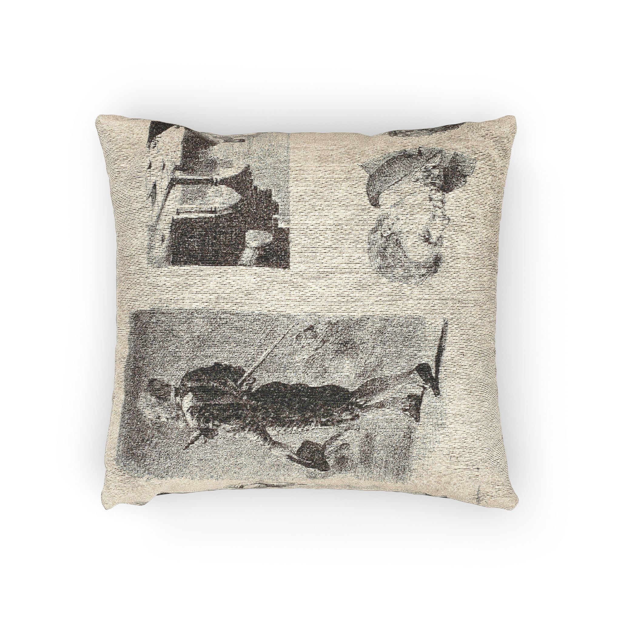 Eugène Delacroix - Sheet of Sketches | Woven Pillow