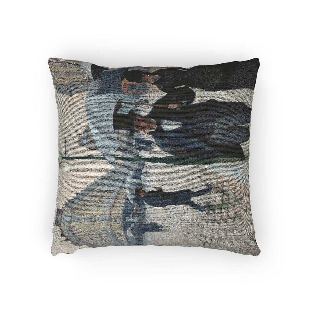 Gustave Caillebotte - Paris Street; Rainy Day | Woven Pillow