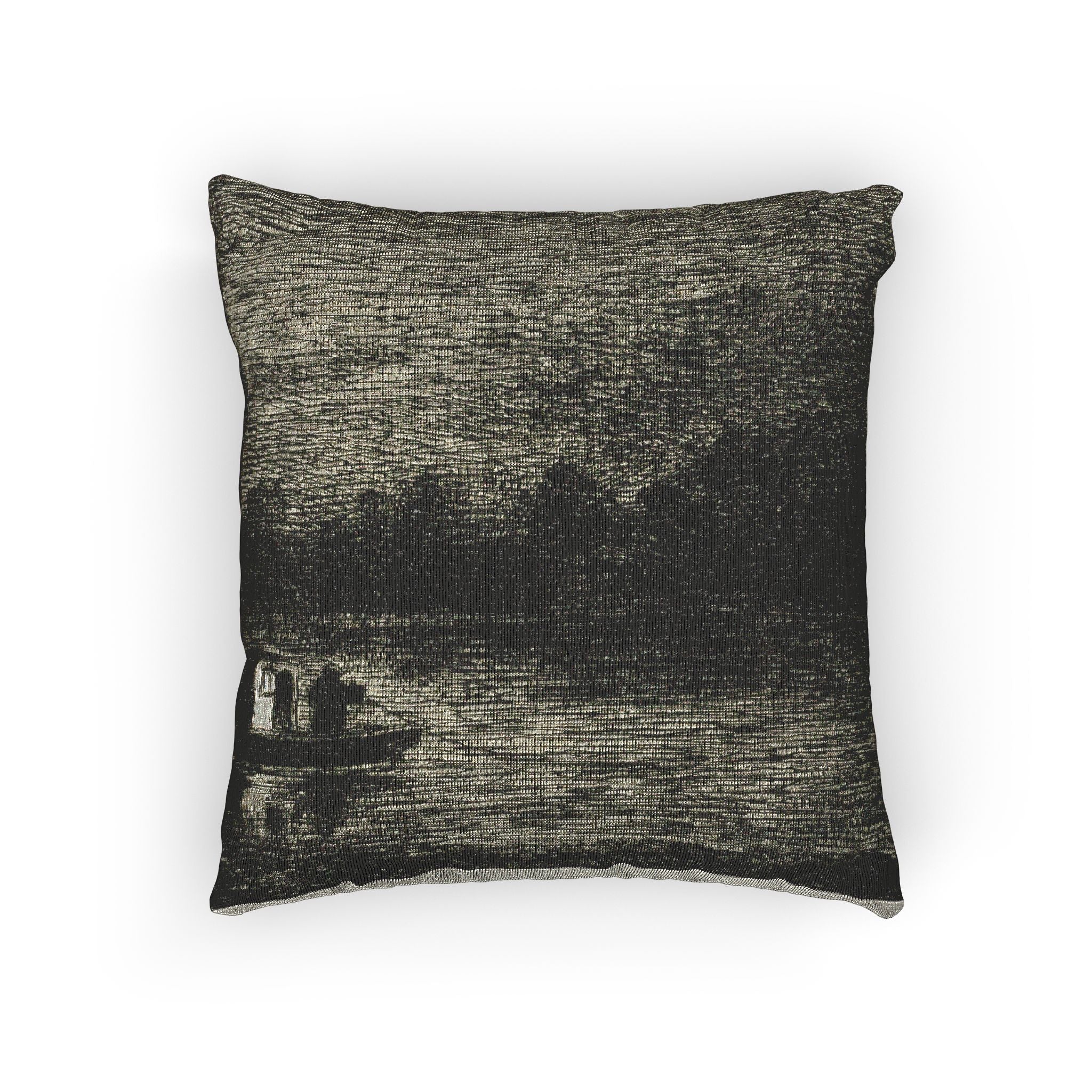 Charles François Daubigny - Night Voyage (The Fishing Net) | Woven Pillow