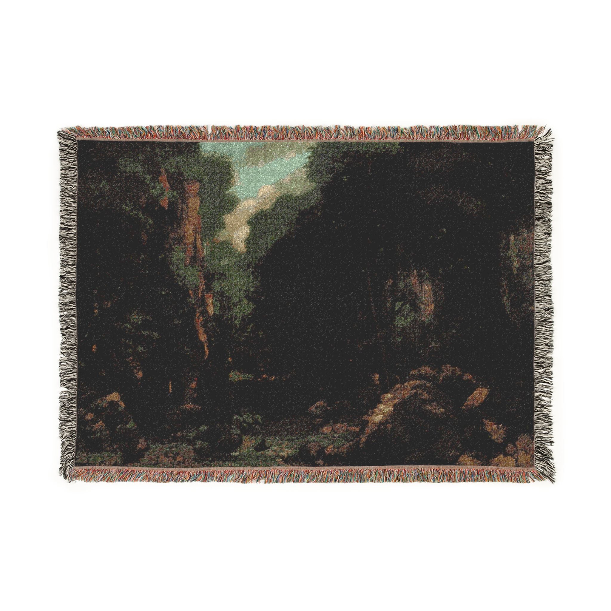 Gustave Courbet - The Valley of Les Puits-Noir | Woven Tapestry Blanket