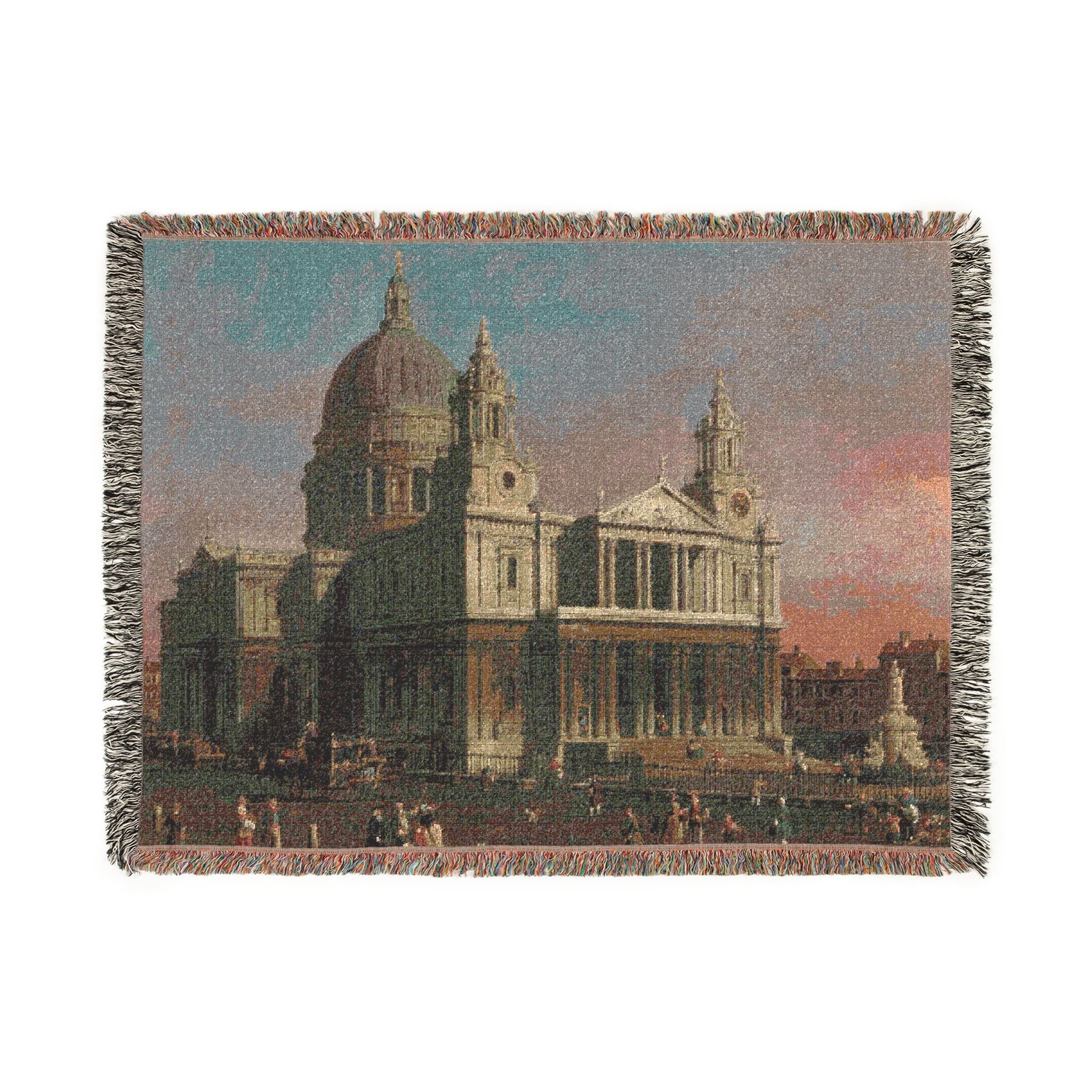 Canaletto - St. Paul's Cathedral - Google Art Project | Woven Tapestry Blanket