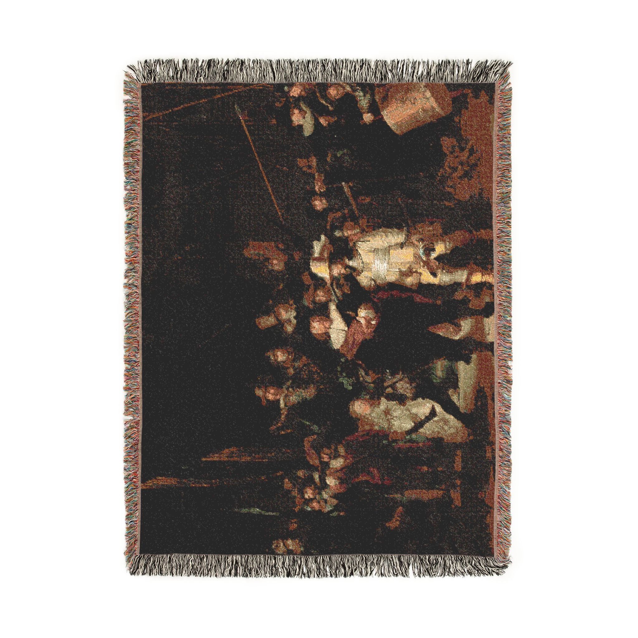 La ronda de noche, por Rembrandt van Rijn | Woven Tapestry Blanket