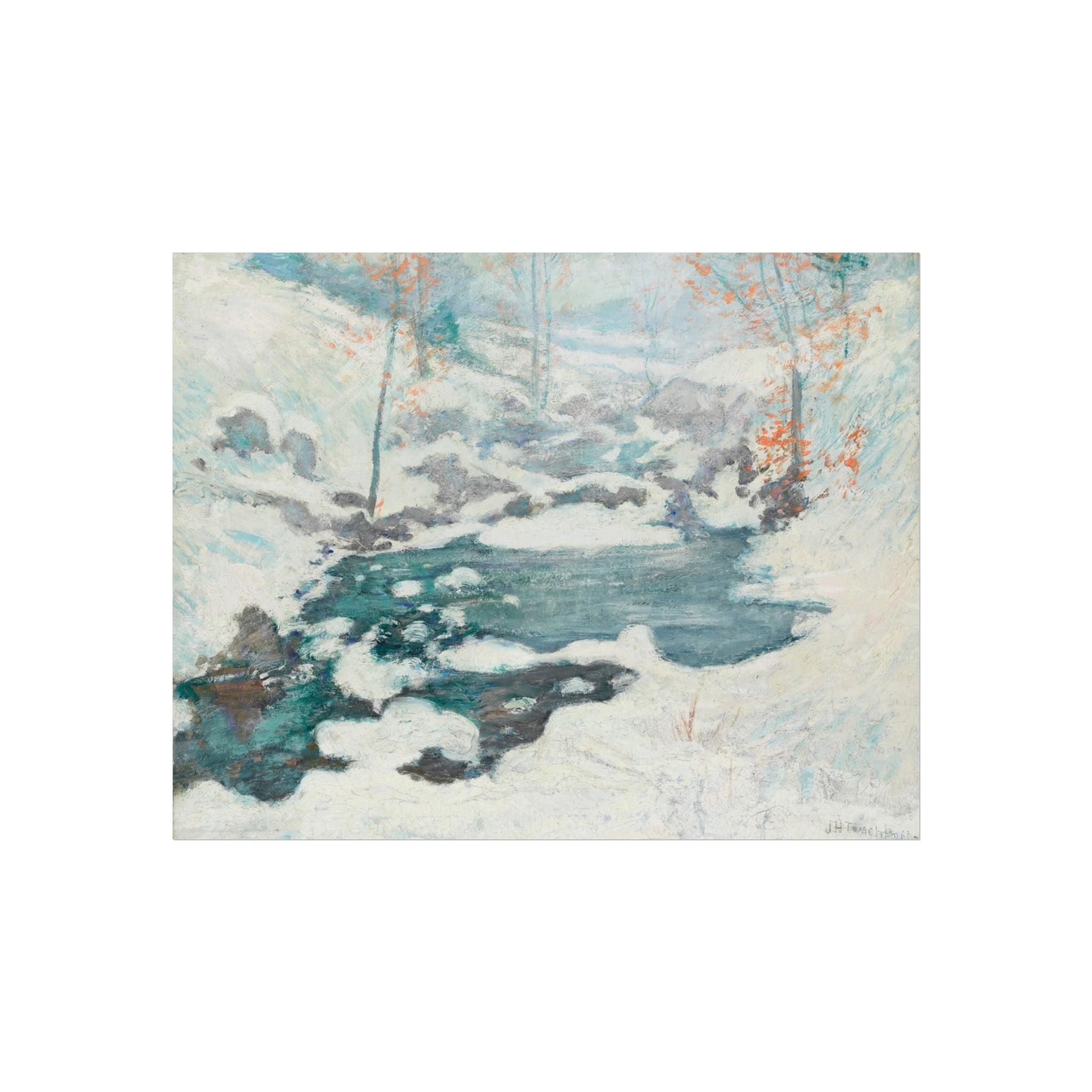 John Henry Twachtman - Icebound | Fine Art Poster