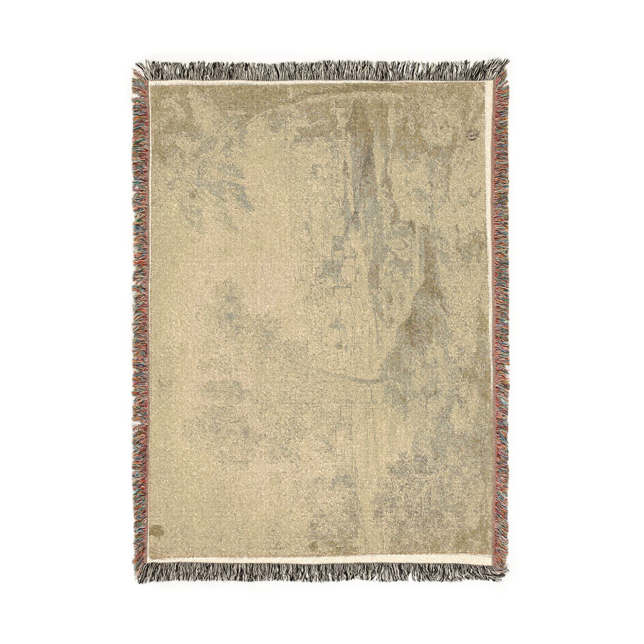 Follower of Nicolas Poussin - Italianate Landscape with Buildings | Woven Tapestry Blanket