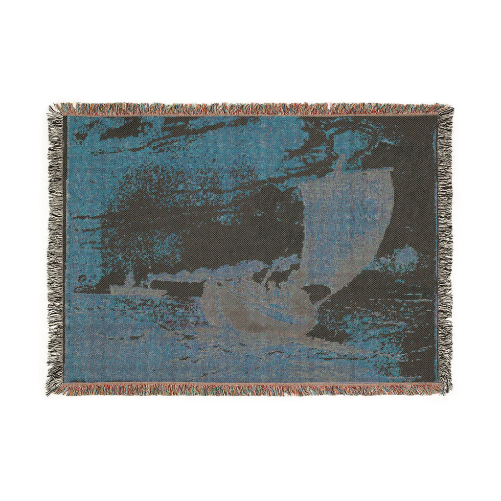 Winslow Homer - Fishing off Scarborough | Woven Tapestry Blanket