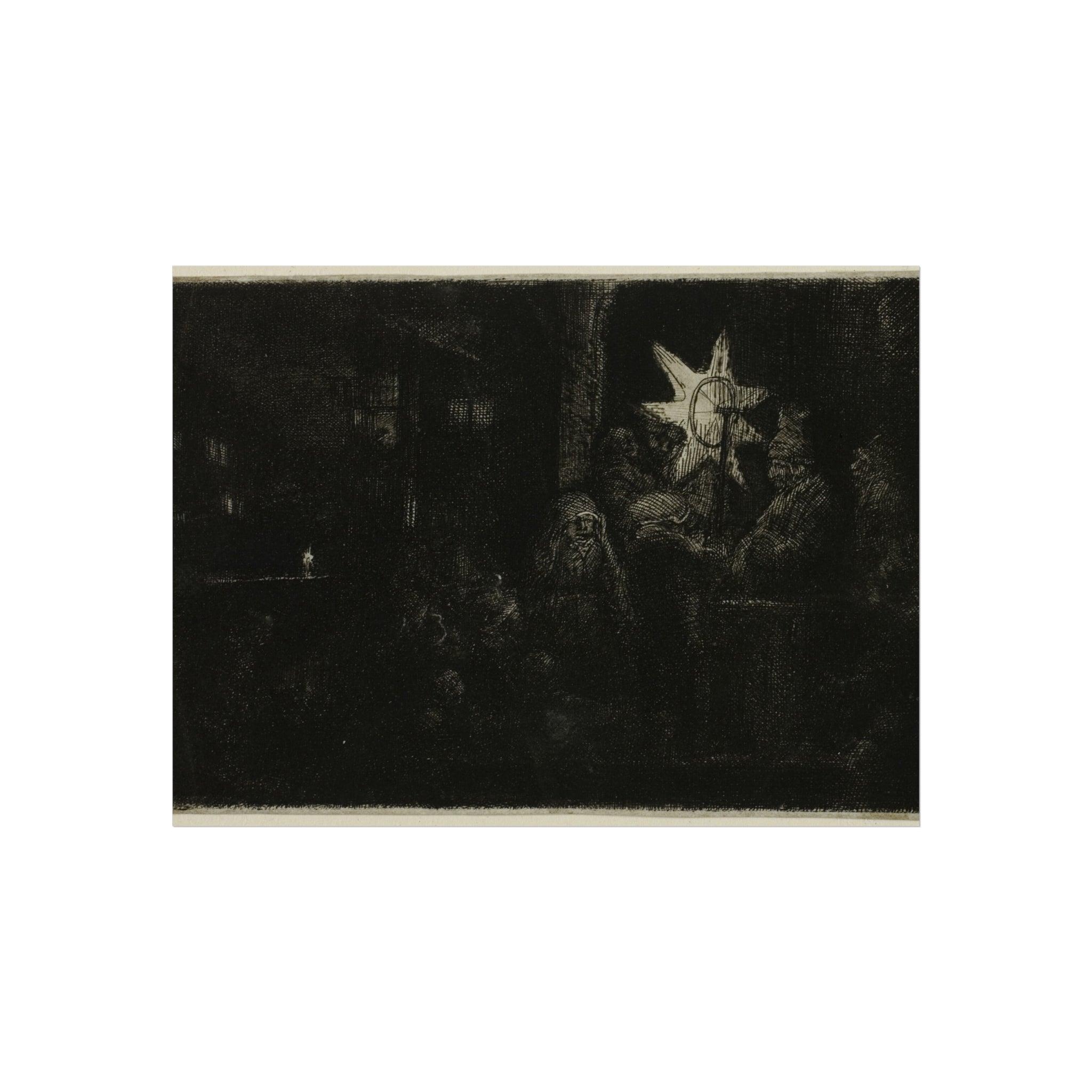 Rembrandt van Rijn - The Star of the Kings A Night Piece | Fine Art Poster