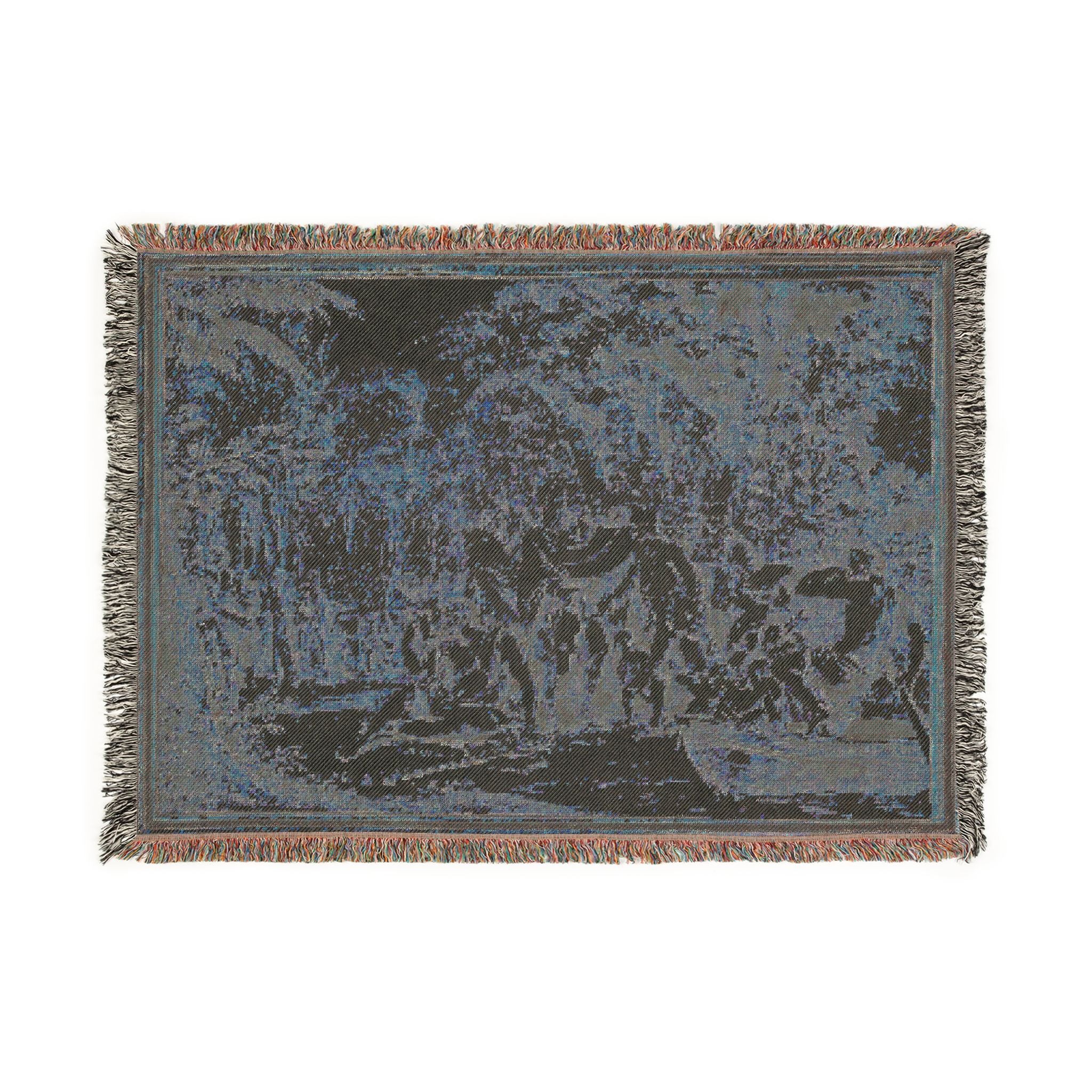 Jean Michel Moreau - The Arrival of Jean-Jacques Rousseau to the Champs-Élysées | Woven Tapestry Blanket