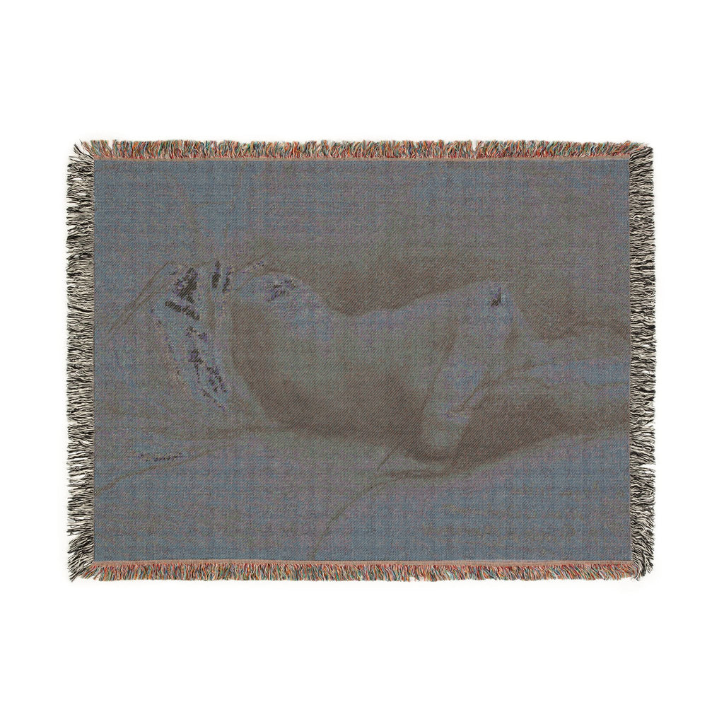 Pierre Puvis de Chavannes - Study of a Sleeping Woman | Woven Tapestry Blanket