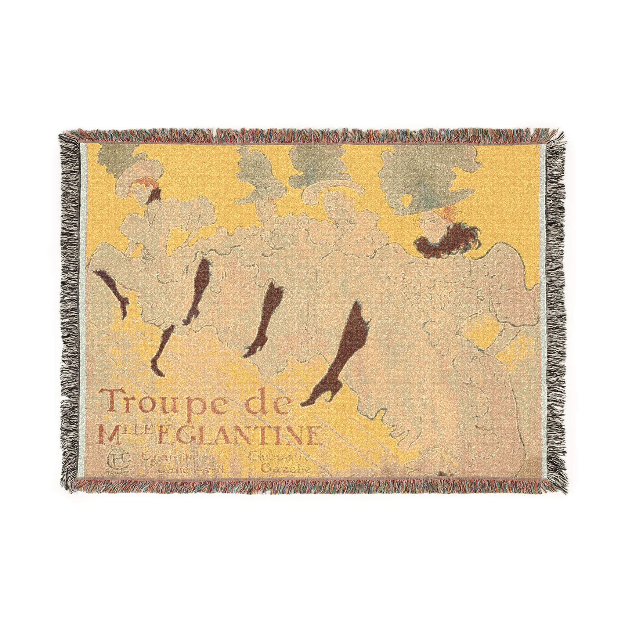 Henri de Toulouse-Lautrec - Mademoiselle Eglantine's Troupe | Woven Tapestry Blanket