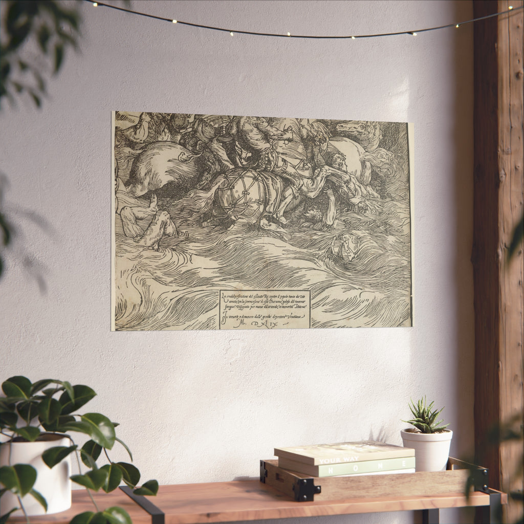 Titian - The Submersion of Pharaoh's Army in the Red Sea | Fine Art Poster