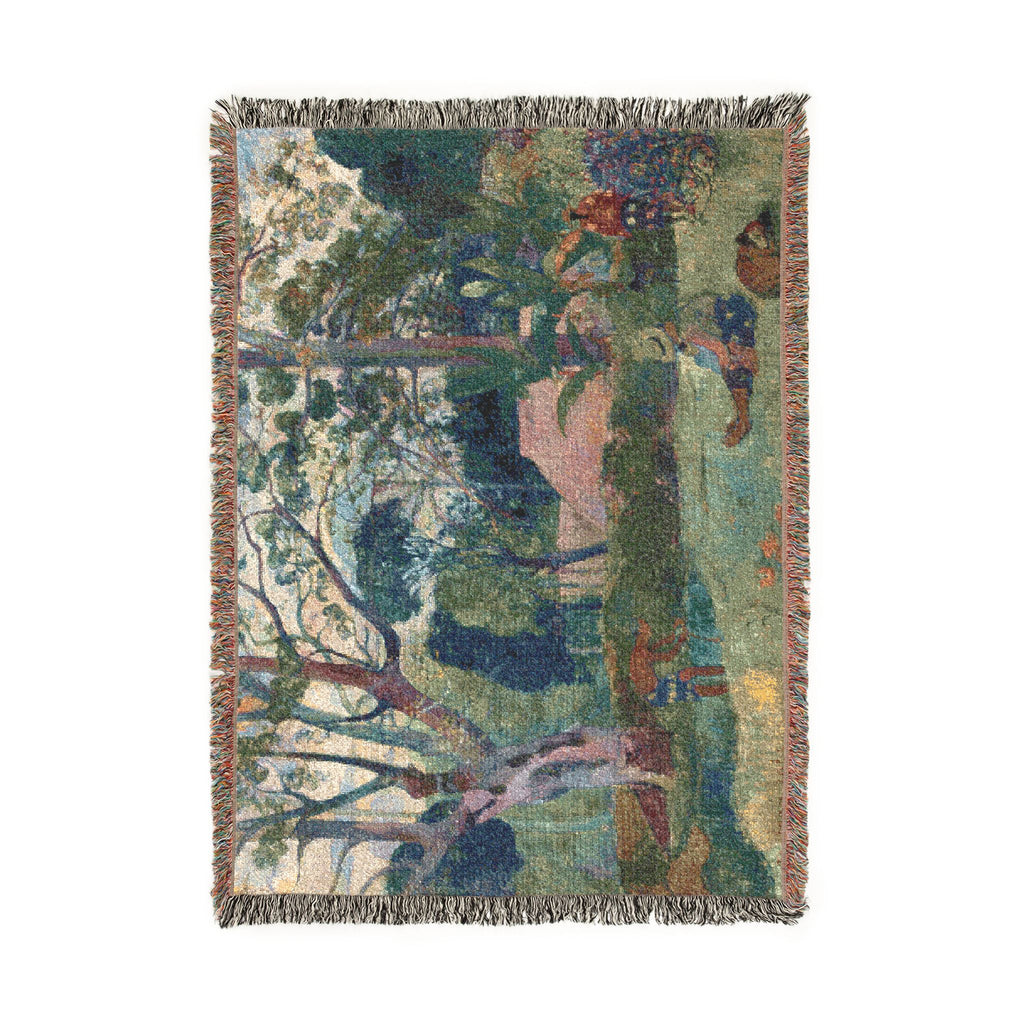 Paul Gauguin - Te raau rahi (The Big Tree) | Woven Tapestry Blanket