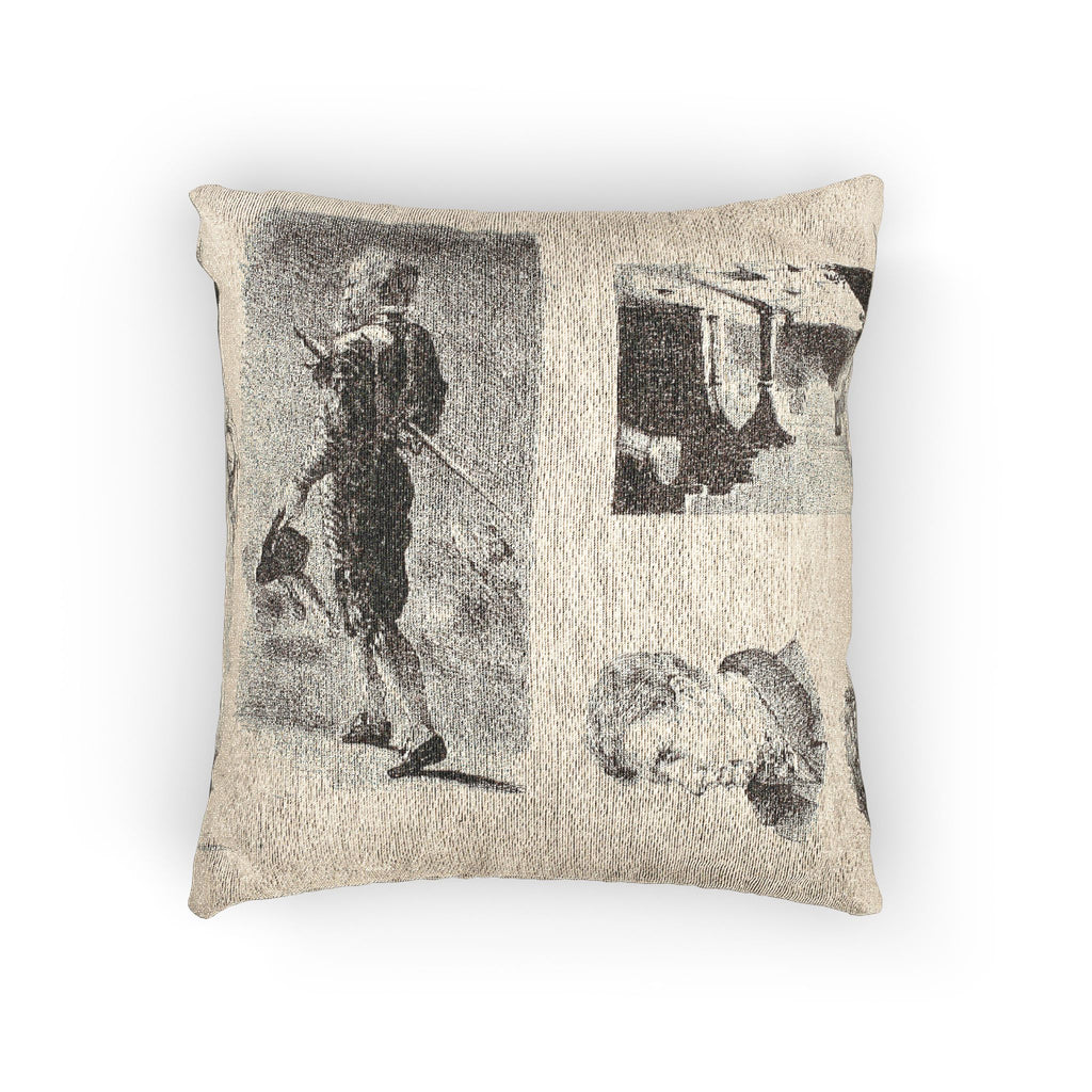 Eugène Delacroix - Sheet of Sketches | Woven Pillow