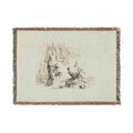 Giovanni Battista Tiepolo - A Woman with her Hands on a Vase, Soldier, and Slave, from Capricci | Woven Tapestry Blanket