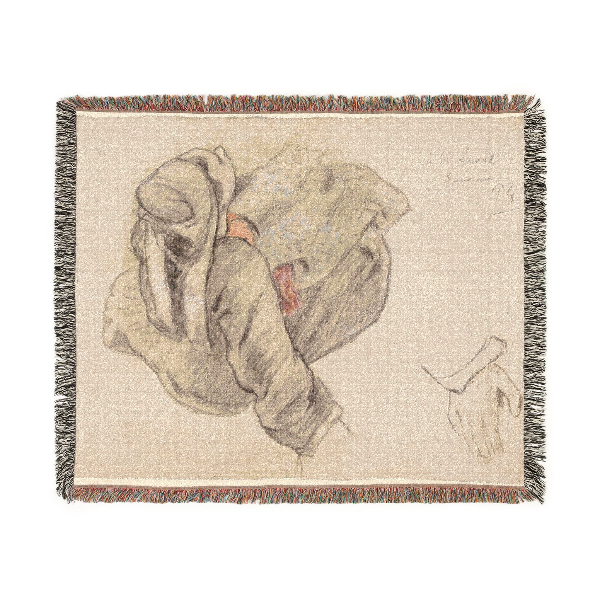 Seated Breton Woman Paul Gauguin Tapestry Blanket