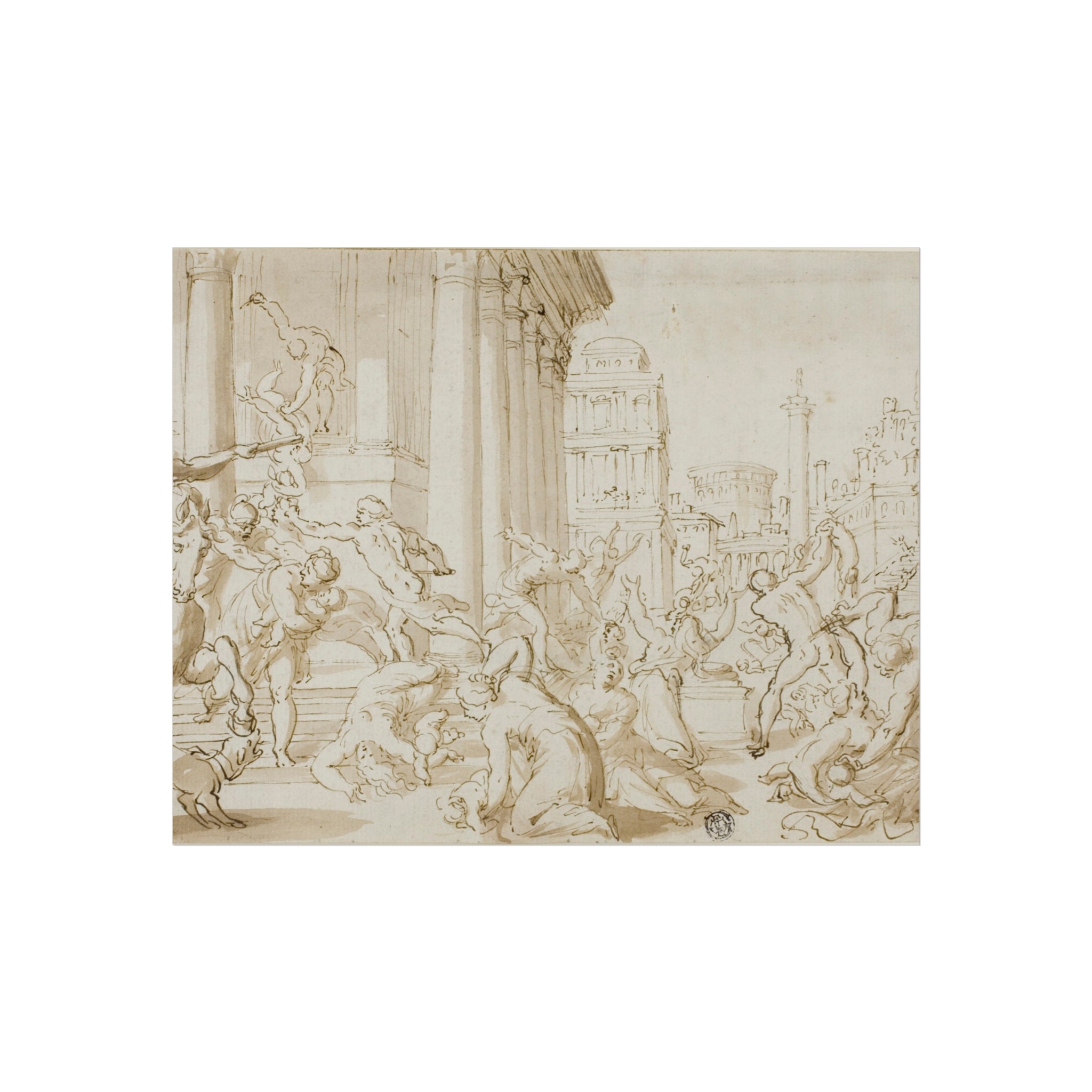 Massacre of the Innocents After Nicolas Poussin Fine Art Poster