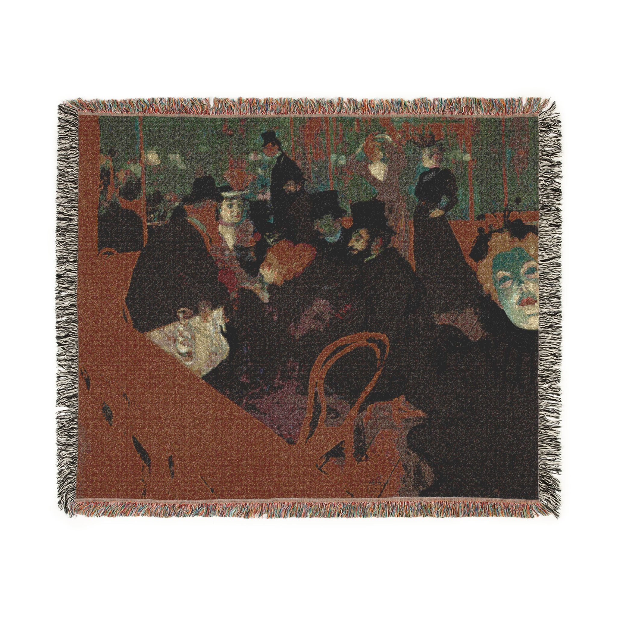 Henri de Toulouse-Lautrec - At the Moulin Rouge | Woven Tapestry Blanket