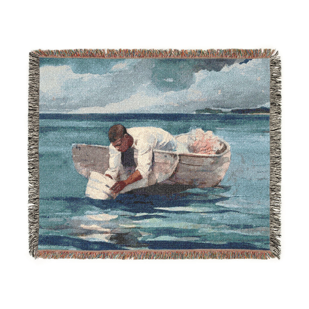 Winslow Homer - The Water Fan | Woven Tapestry Blanket