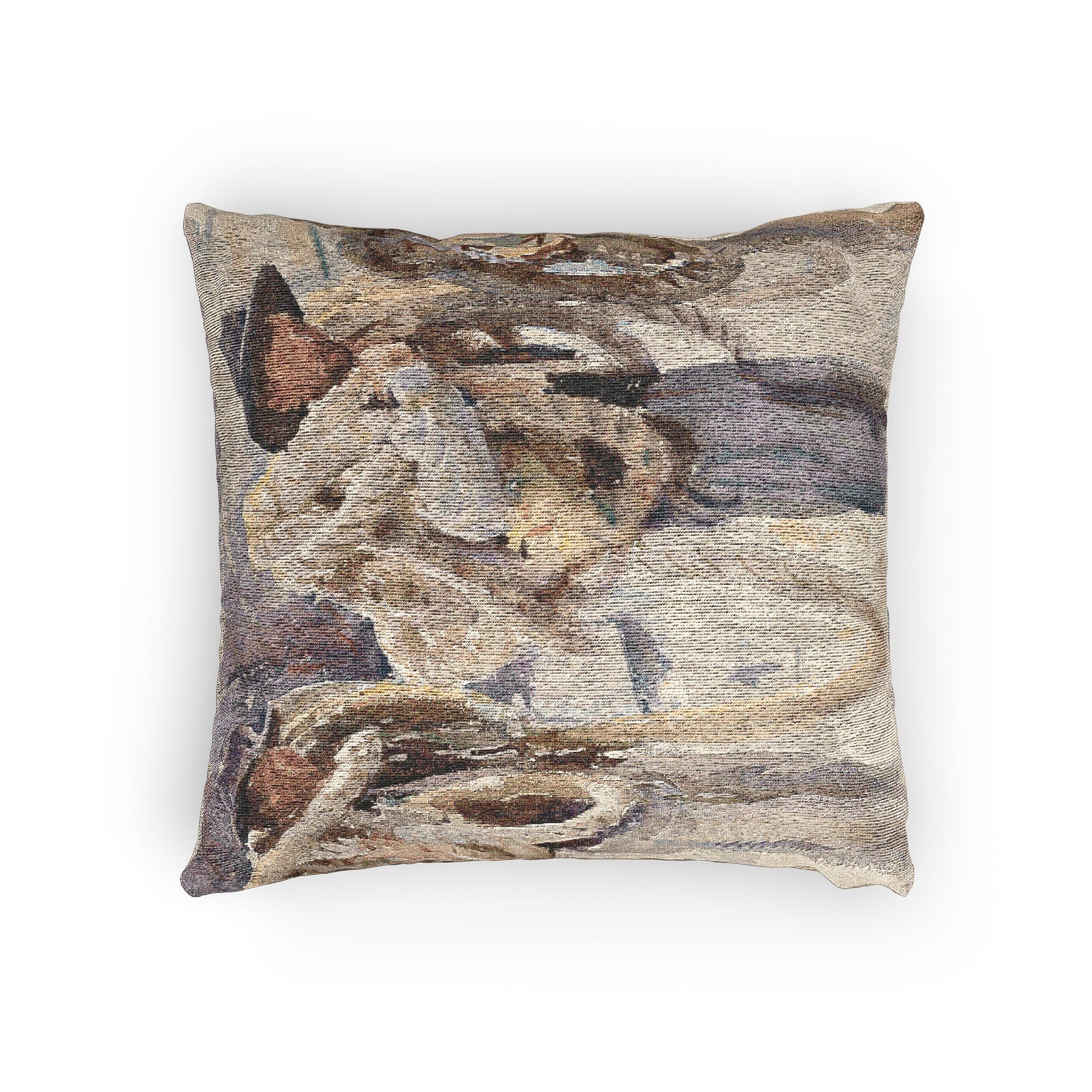 John Singer Sargent - Workmen at Carrara | Woven Pillow