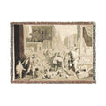 Nicolas Poussin - Plague of Ashdod | Woven Tapestry Blanket