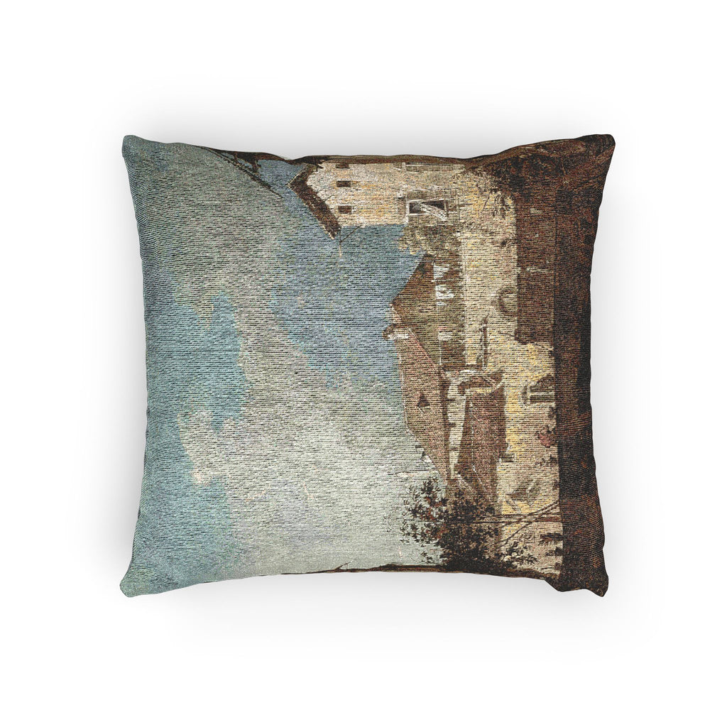 Follower of Canaletto - The Terrace | Woven Pillow
