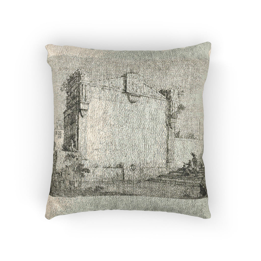 Canaletto - Title Page, from Vedute | Woven Pillow