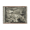 Charles François Daubigny - Bedding Down on the Boat (Night on the boat) | Woven Tapestry Blanket