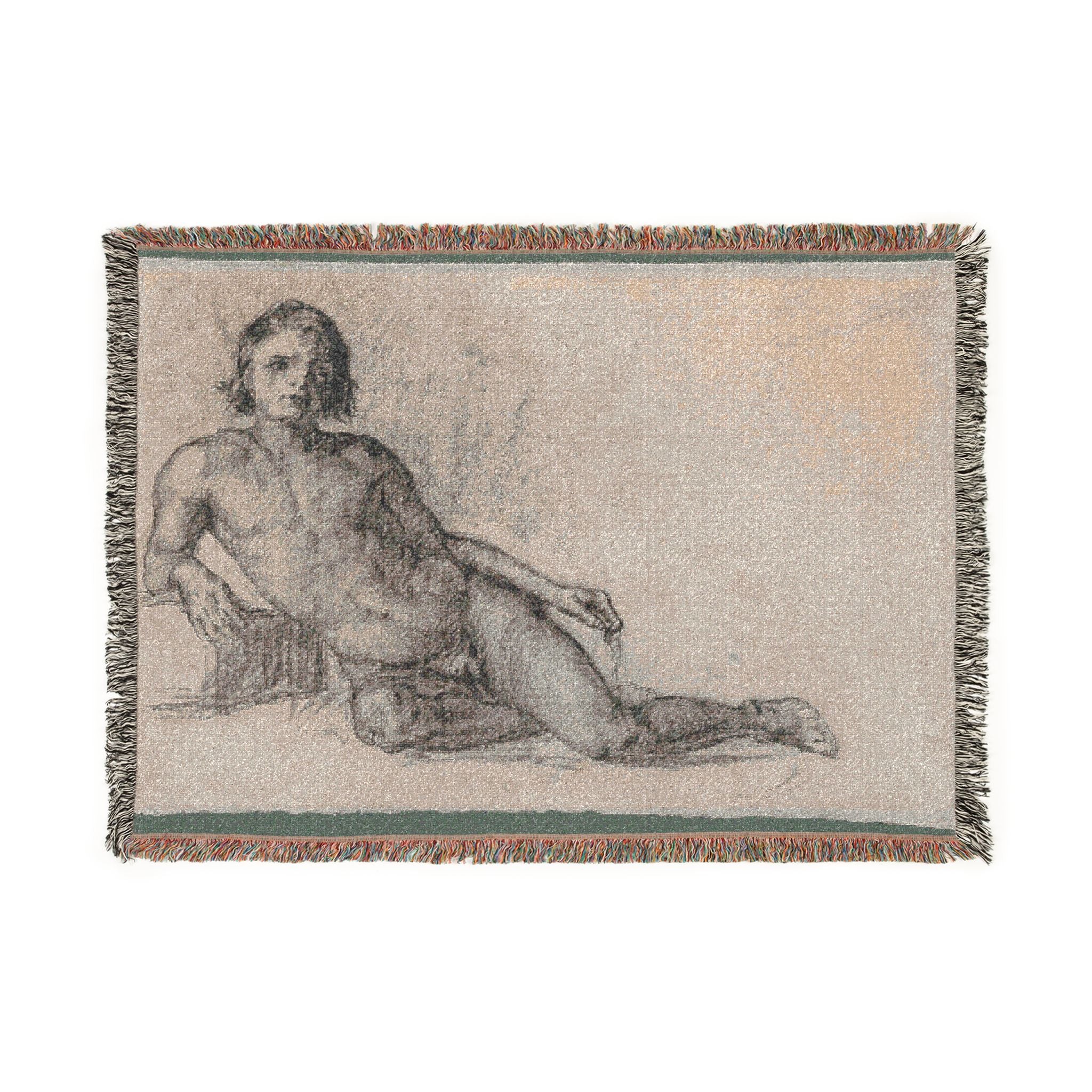 Paul Cezanne - Male Nude | Woven Tapestry Blanket