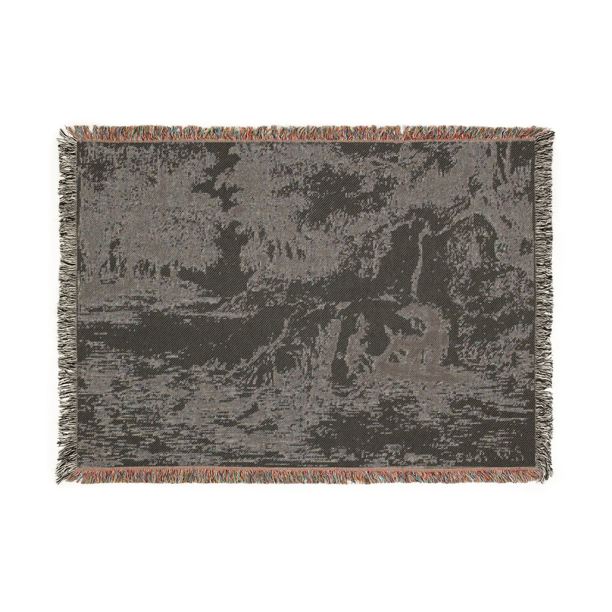 Eugène Delacroix - Ophelia's Death | Woven Tapestry Blanket
