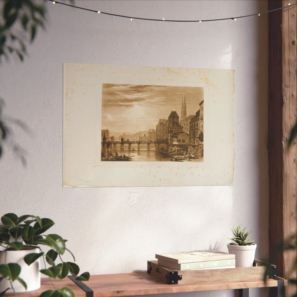 Joseph Mallord William Turner - Basle, plate 5 from Liber Studiorum | Fine Art Poster