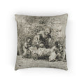 Charles François Daubigny - The Heritage of the Wagon (The Children with the Wagon) | Woven Pillow