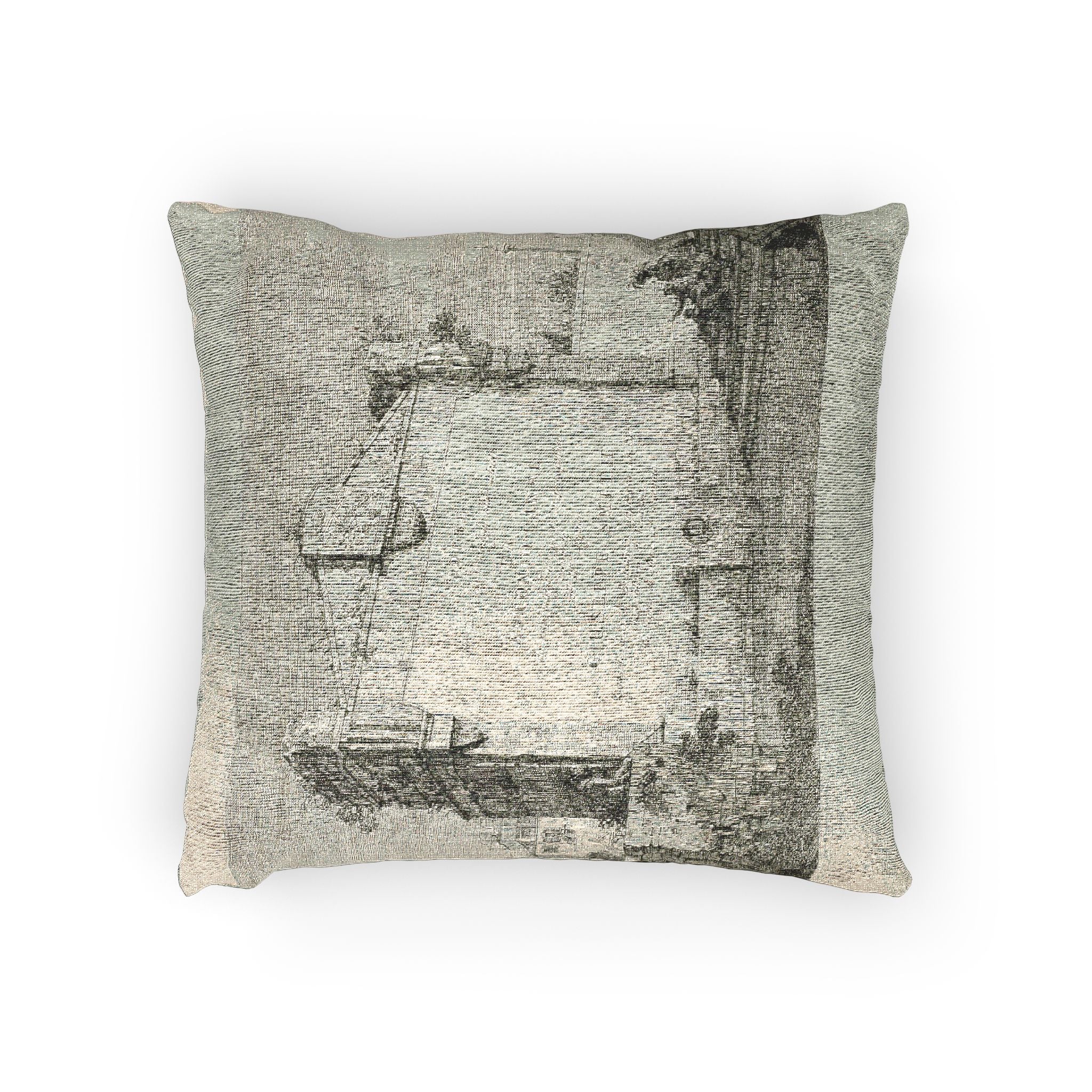 Canaletto - Title Page, from Vedute | Woven Pillow