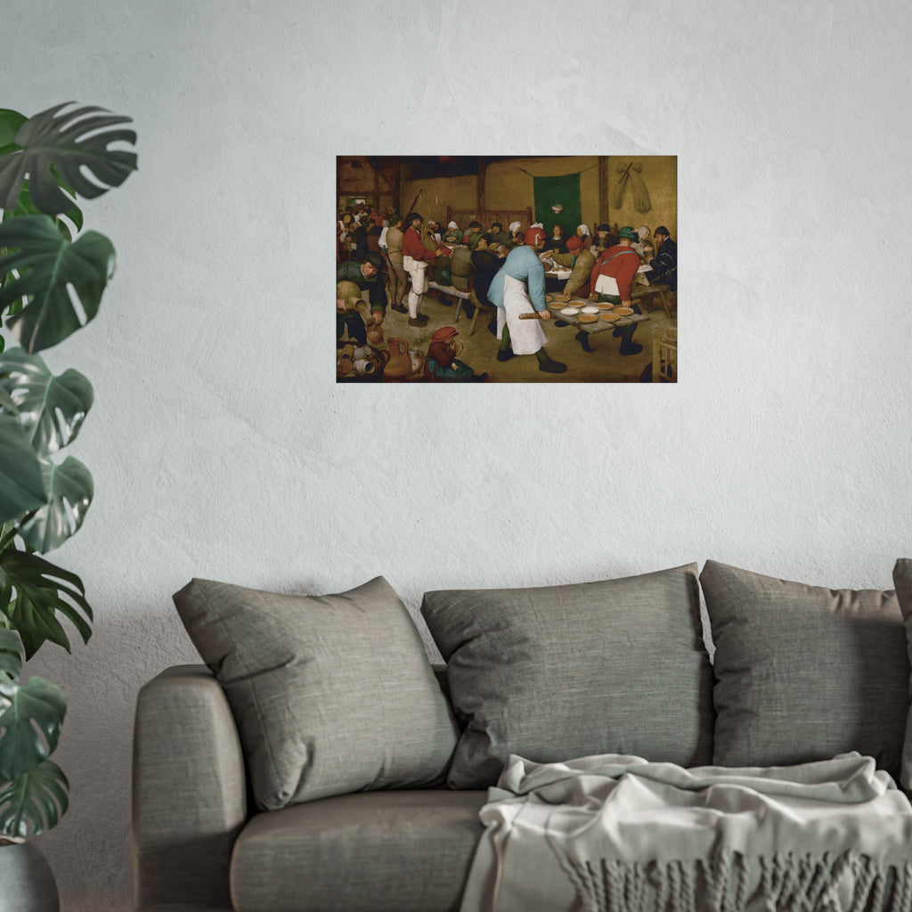 Pieter Bruegel the Elder - Peasant Wedding - Google Art Project 2 | Fine Art Poster