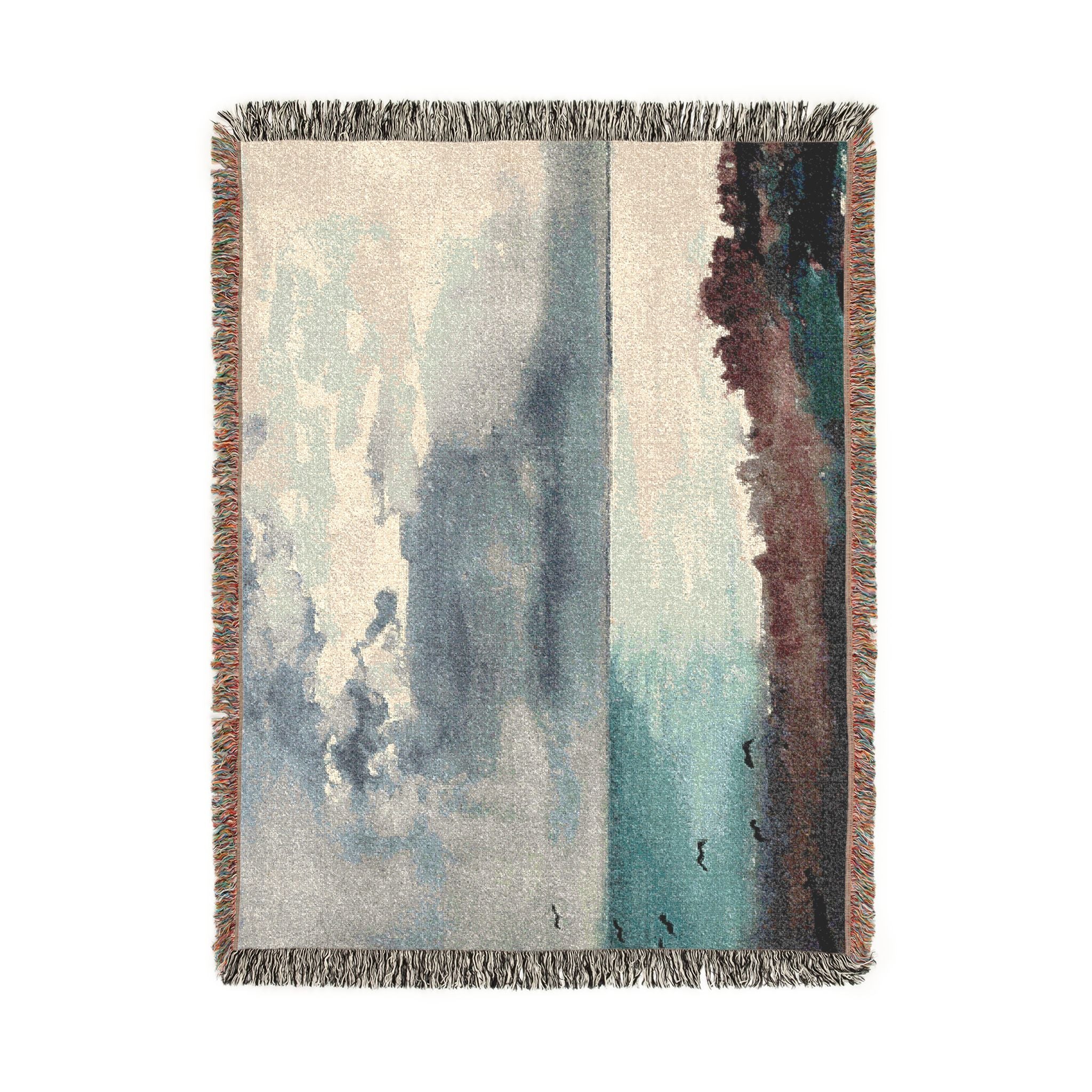Winslow Homer - Breaking Storm, Coast of Maine | Woven Tapestry Blanket