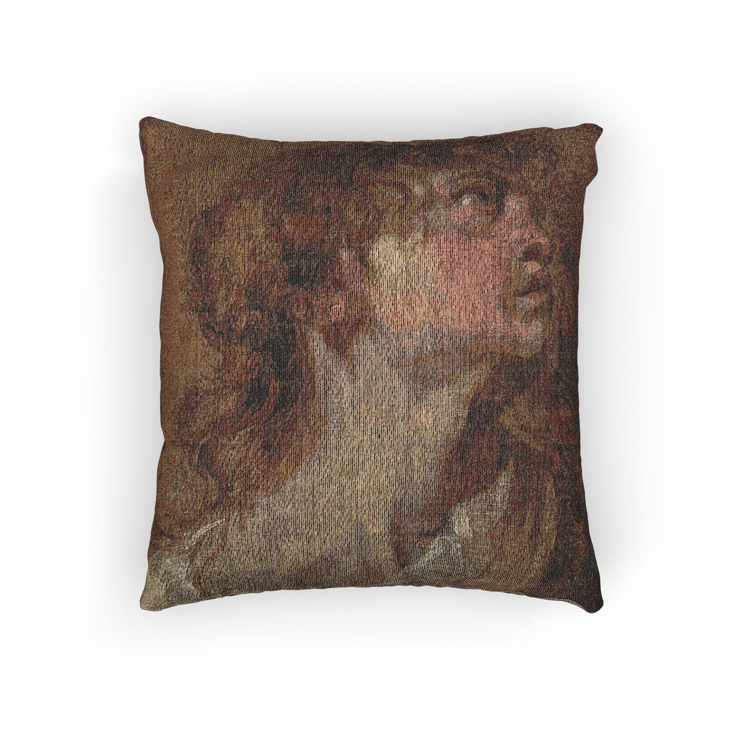 Anthony van Dyck - Head of a Girl | Woven Pillow