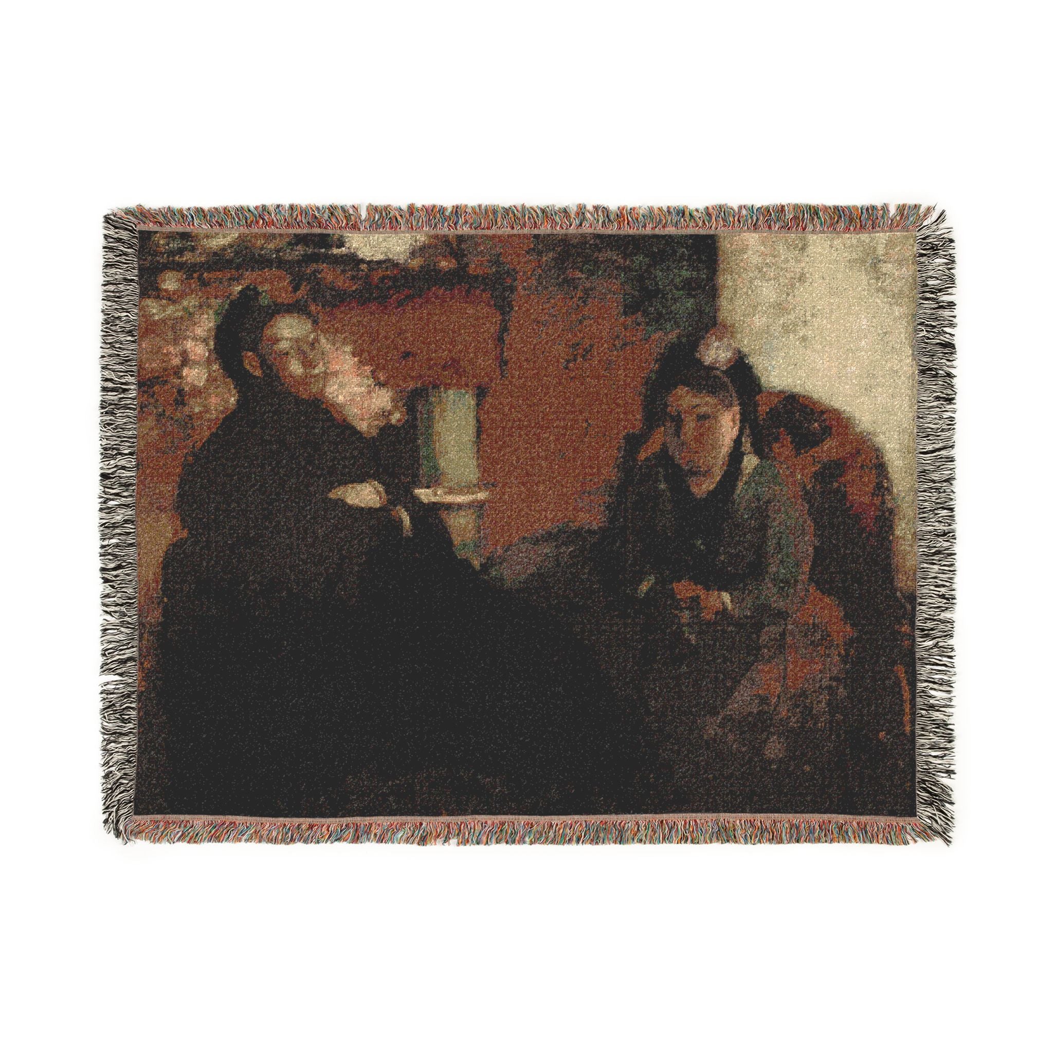 Hilaire Germain Edgar Degas - Portrait of Mme Lisle and Mme Loubens | Woven Tapestry Blanket