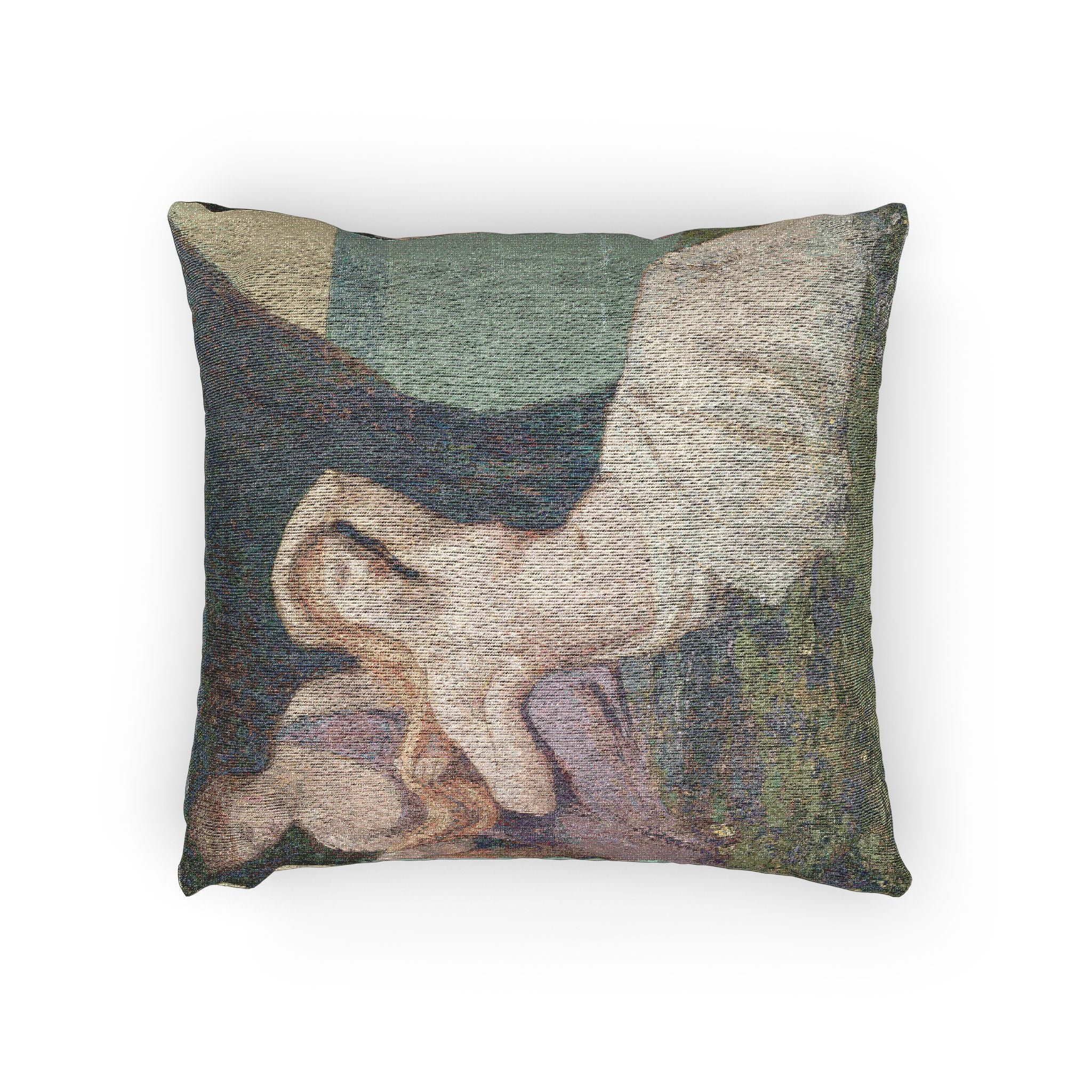 Pierre Puvis de Chavannes - In the Heather | Woven Pillow